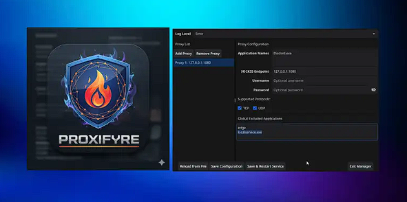 ProxiFyre: Force Any Windows App/Process To Use A Socks5 Proxy